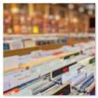 scaffale disco vinile